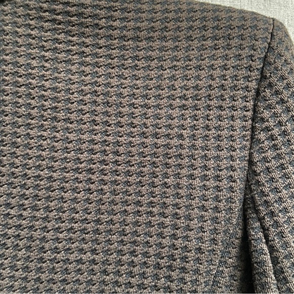 Armani Collezioni Houndstooth Wool Made in Italy 2 button blazer Sz S 17” PTP - Picture 5 of 9